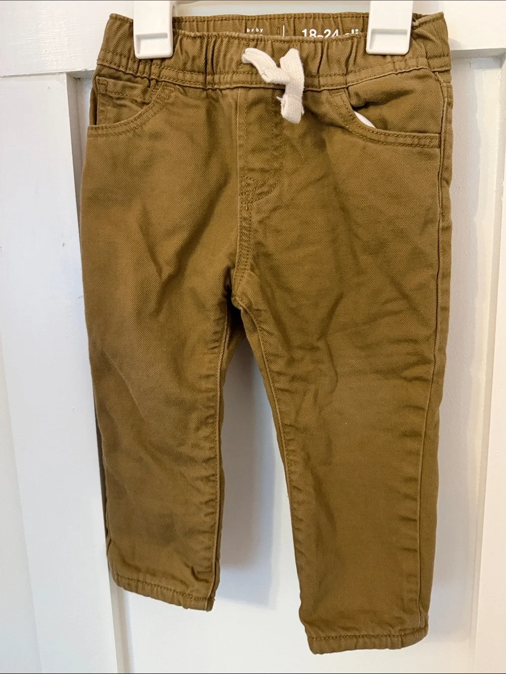 GAP Toddler Drawstring Khaki Waist Pants - fleece lined  C#2